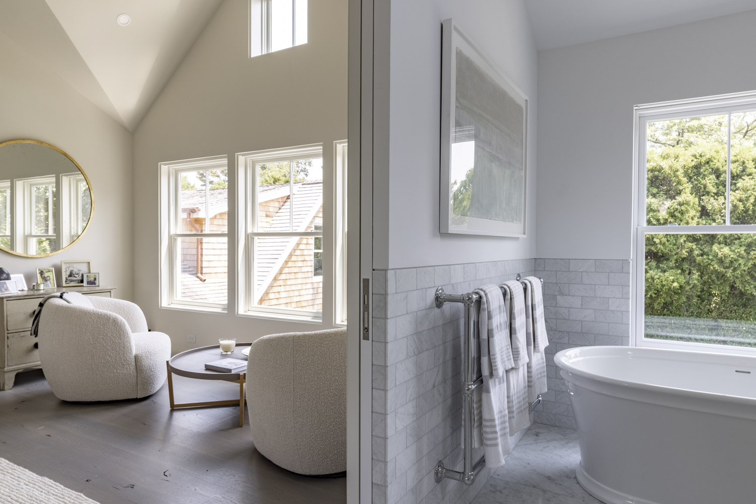 Photo of construction by Ronald Webb Builder.